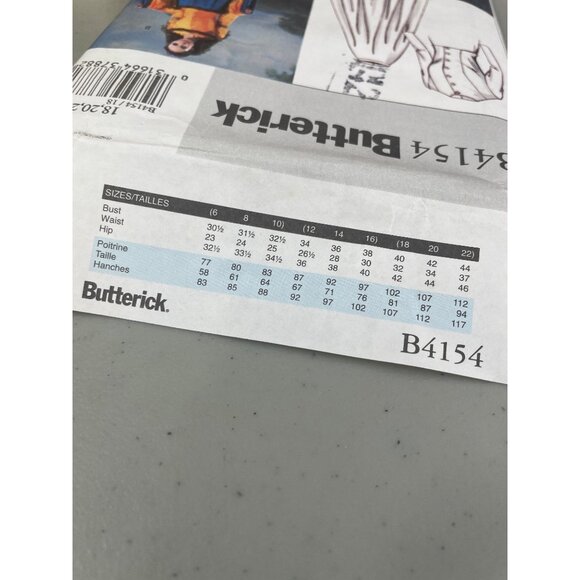 Butterick B4154 Historical Costume Sewing Pattern Sizes 18 20 22 Vintage UNCUT - Picture 6 of 7